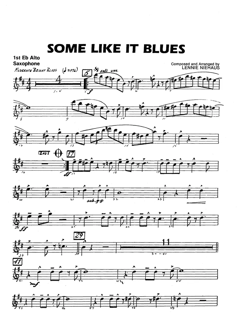 Some Like It Blues score preview