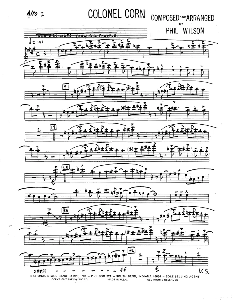 Colonel Corn score preview