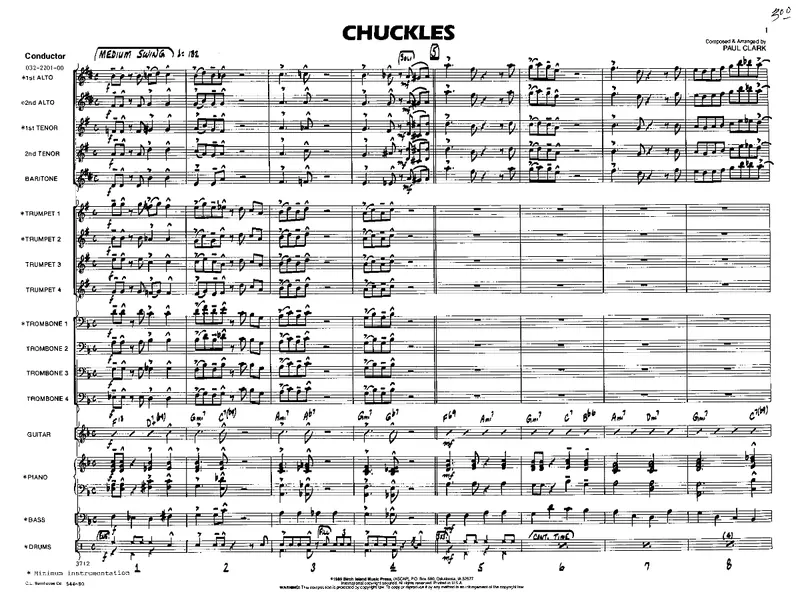 Chuckles (P.Clark( score preview
