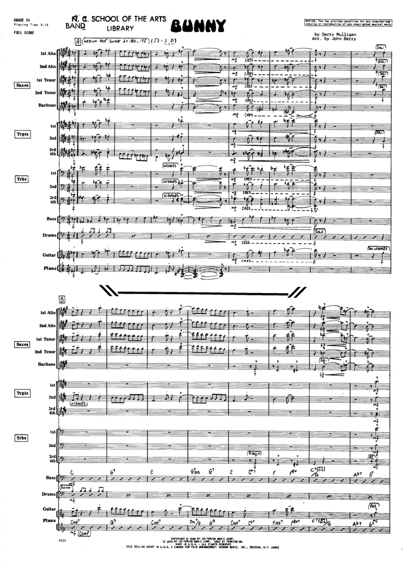 Bunny score preview