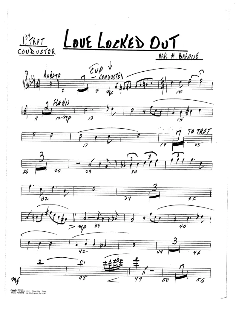 Love Locked Out score preview