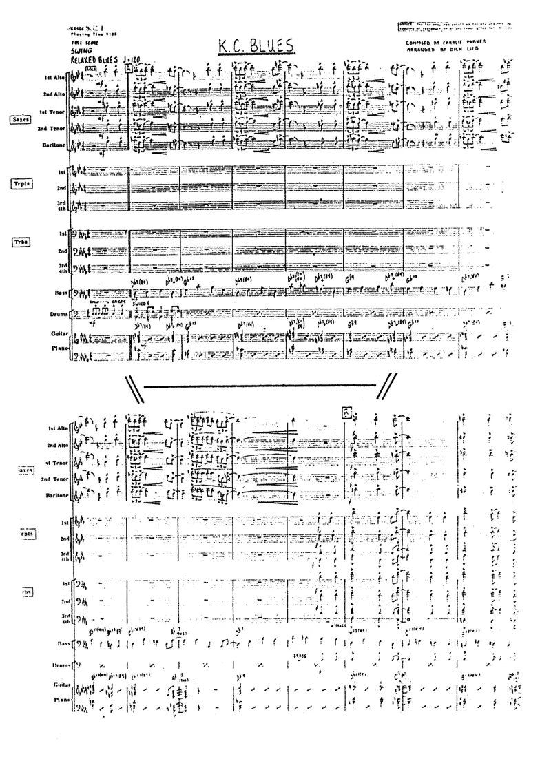 K.C.Blues score preview