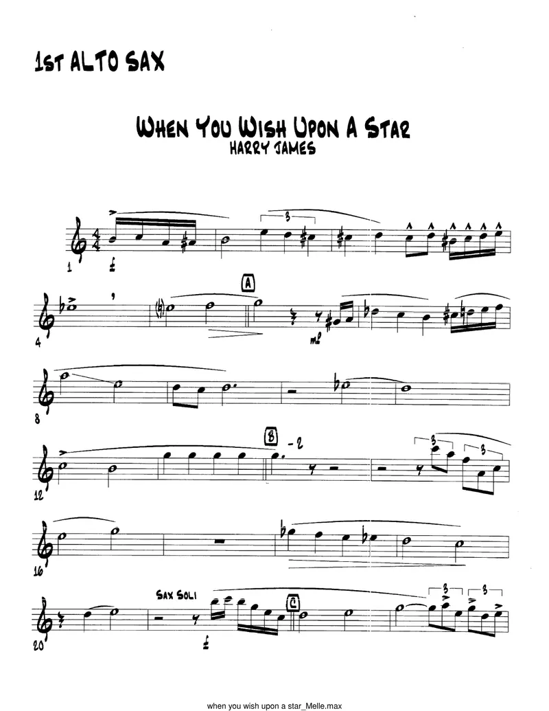 When You Wish Upon A Star score preview