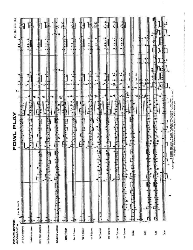 Fowl Play score preview