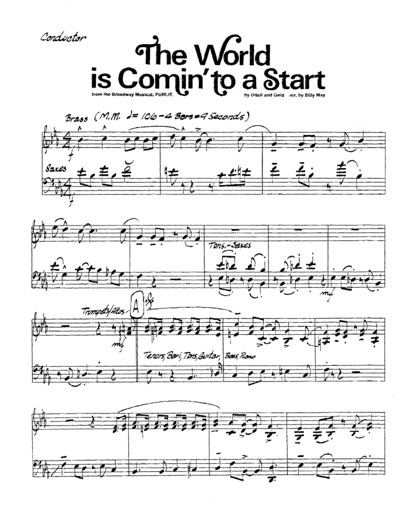 The World Is Coming To A Start score preview