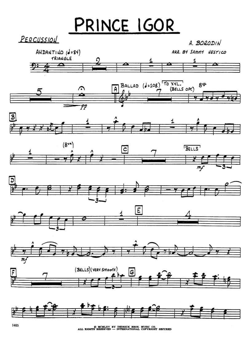 Prince Igor score preview
