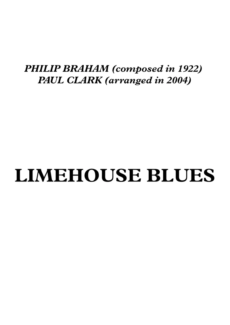 Limehouse Blues score preview
