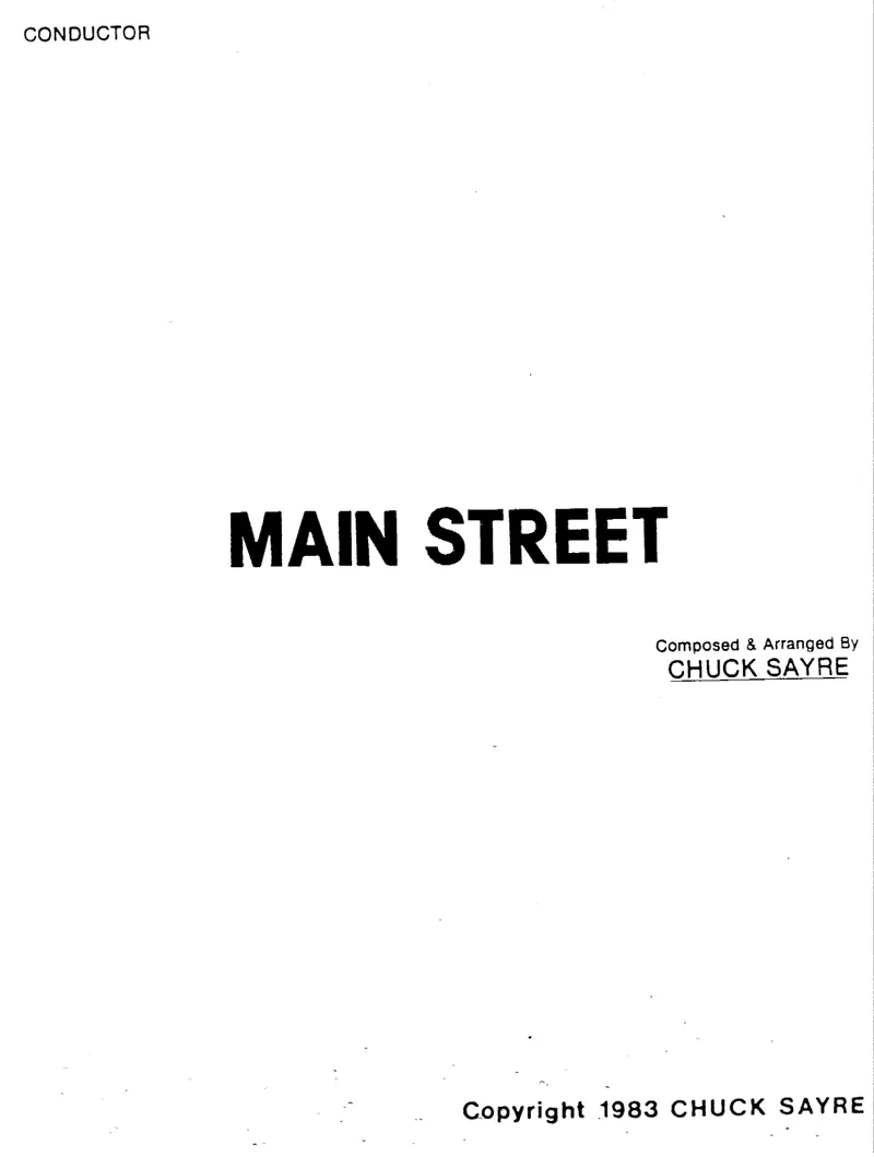 Main Street score preview