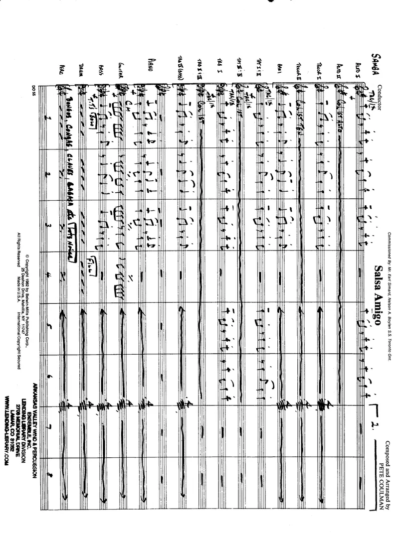 Salsa Amigo score preview