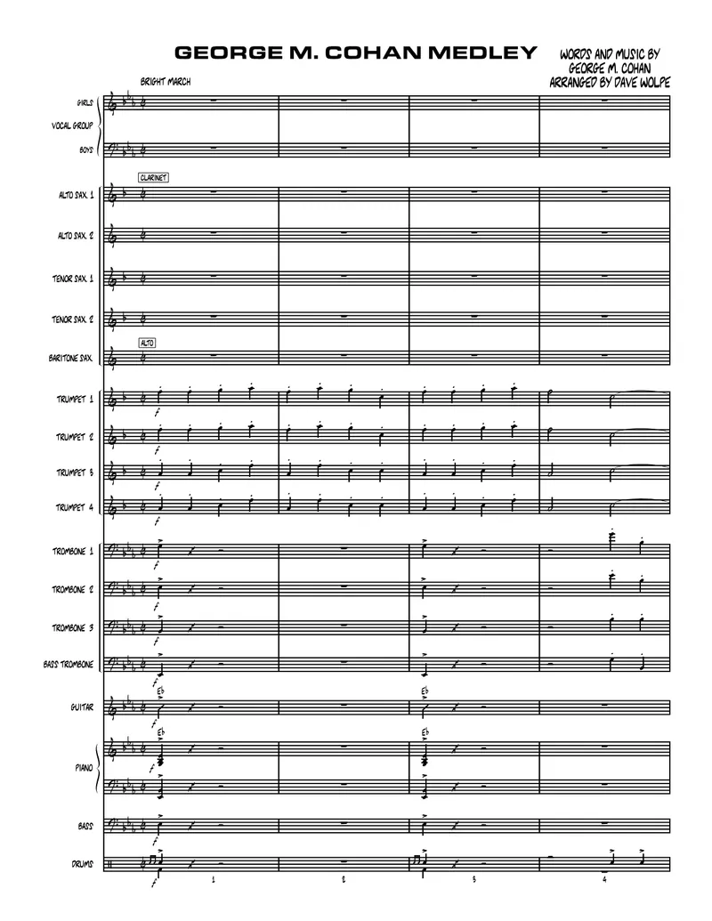George M.Cohan Medley score preview