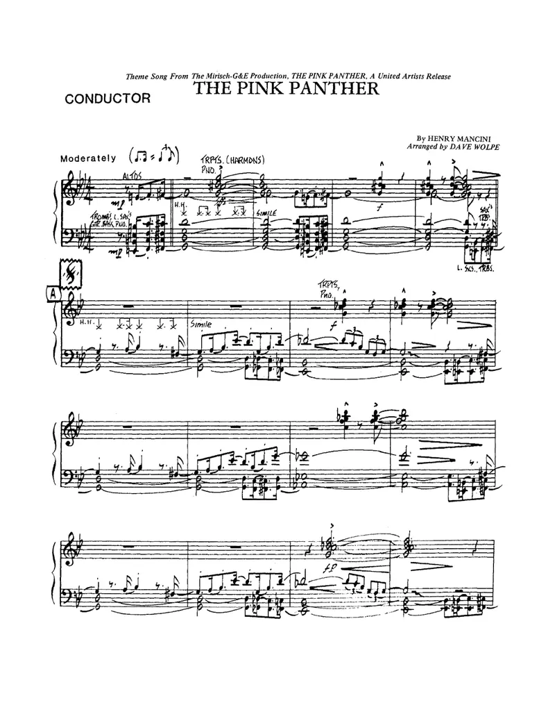 The Pink Panther score preview