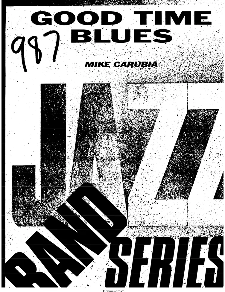 Good Time Blues score preview
