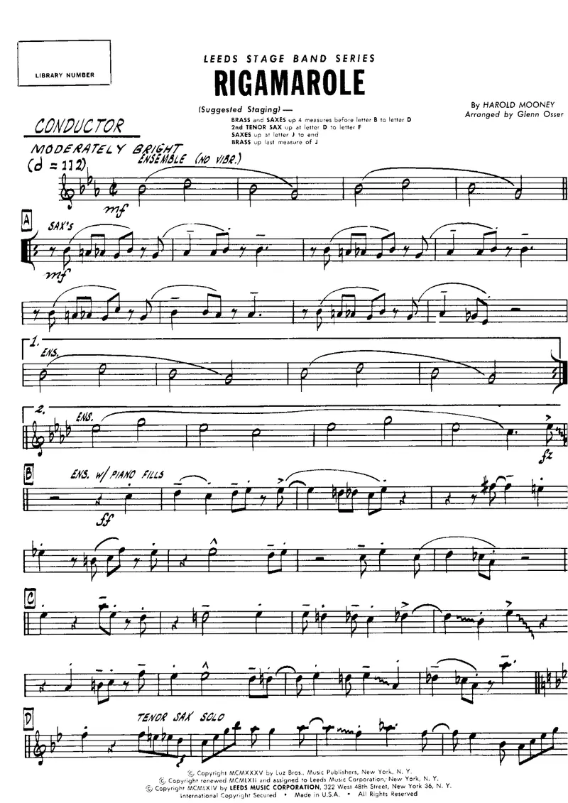 Rigamarole score preview