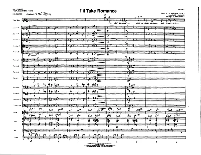 I'll Take Romance score preview
