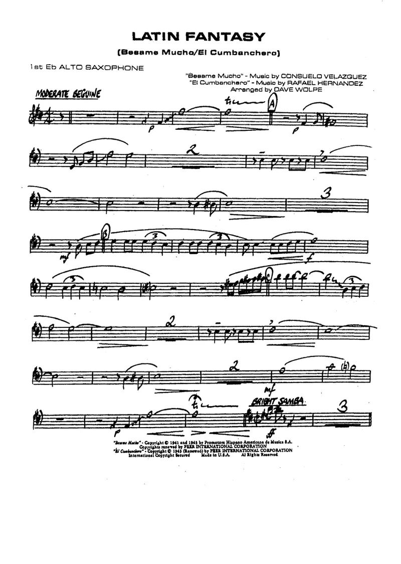 Latin Fantasy score preview