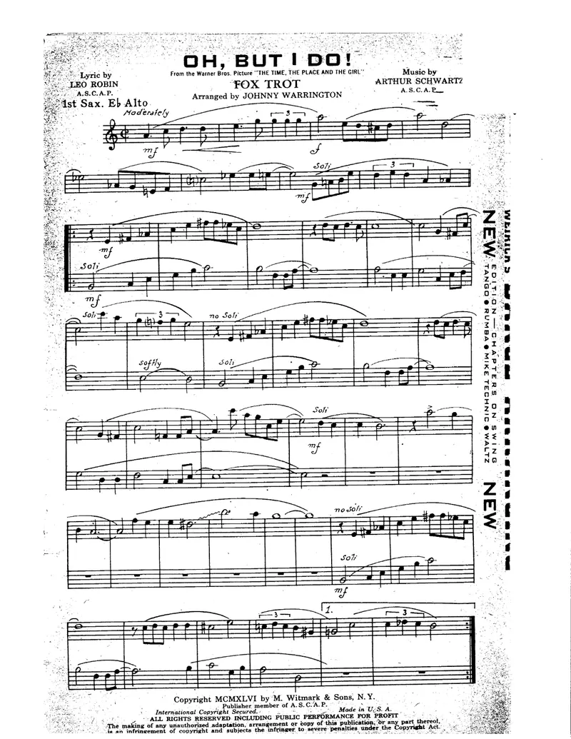 Oh, But I Do! score preview