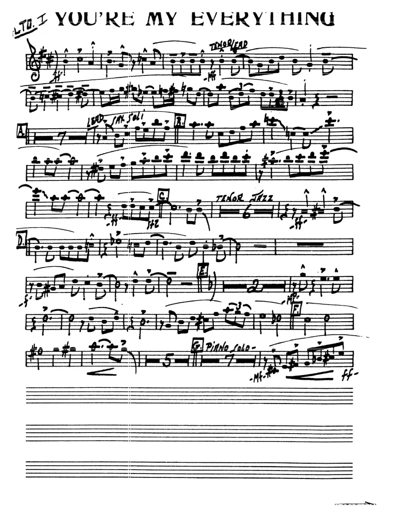 You're My Everything score preview