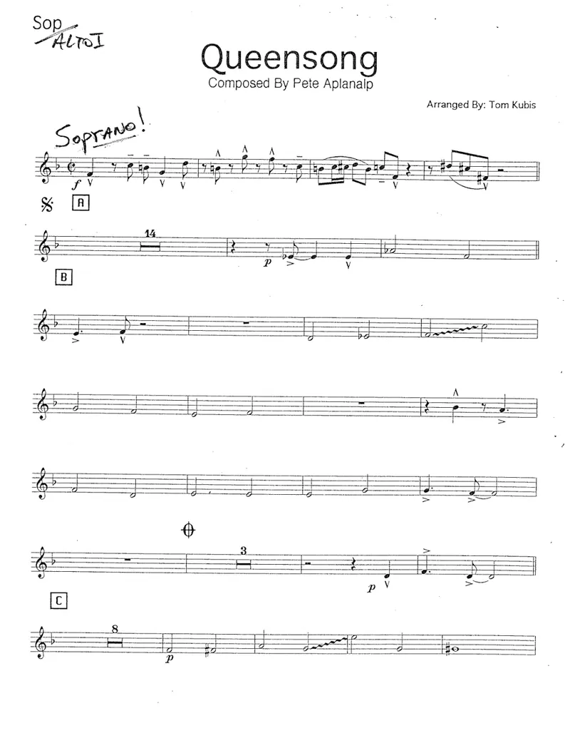 Queensong score preview