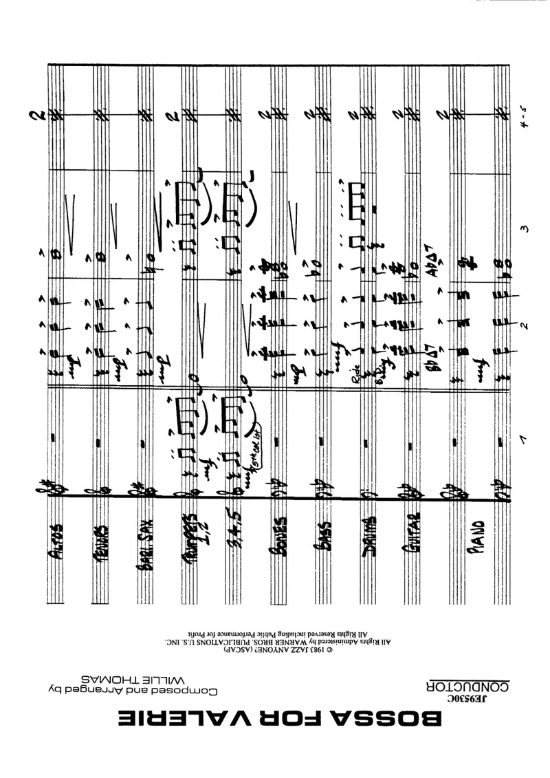 Bossa For Valerie preview page 1