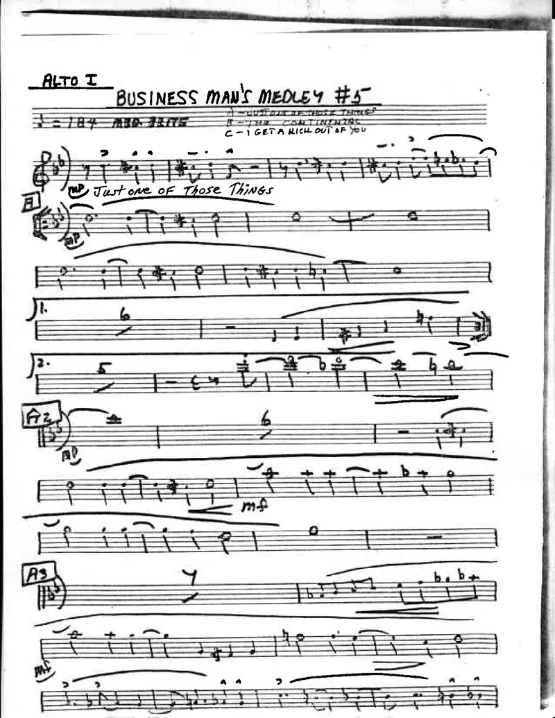 Business Man's Medley #5 score preview