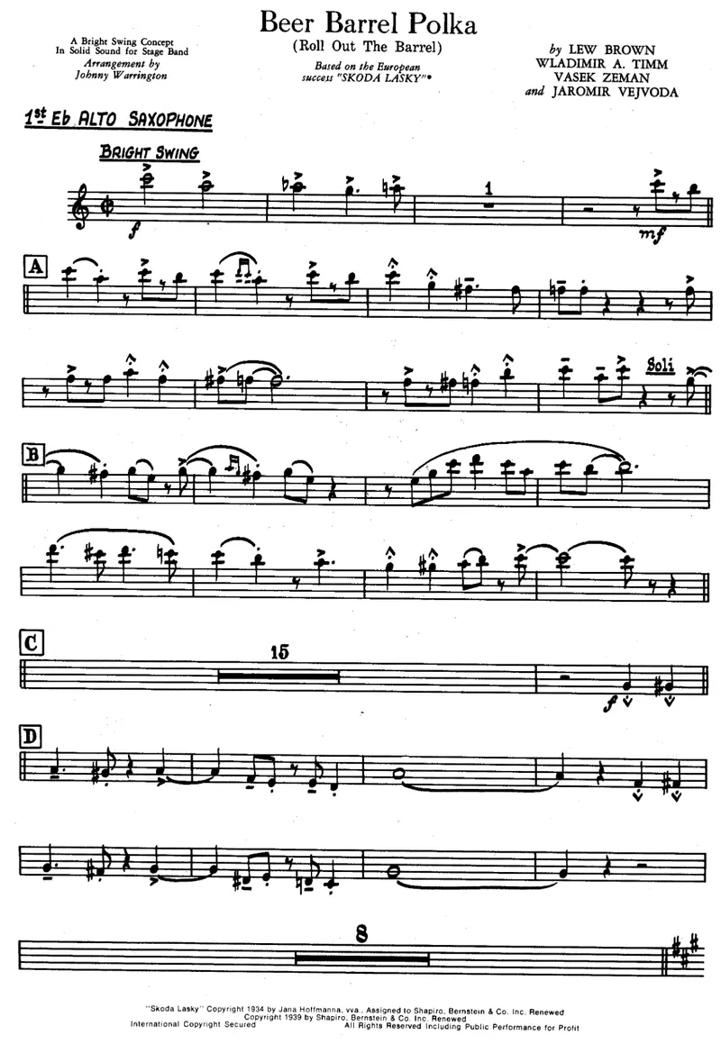 Beer Barrel Polka score preview