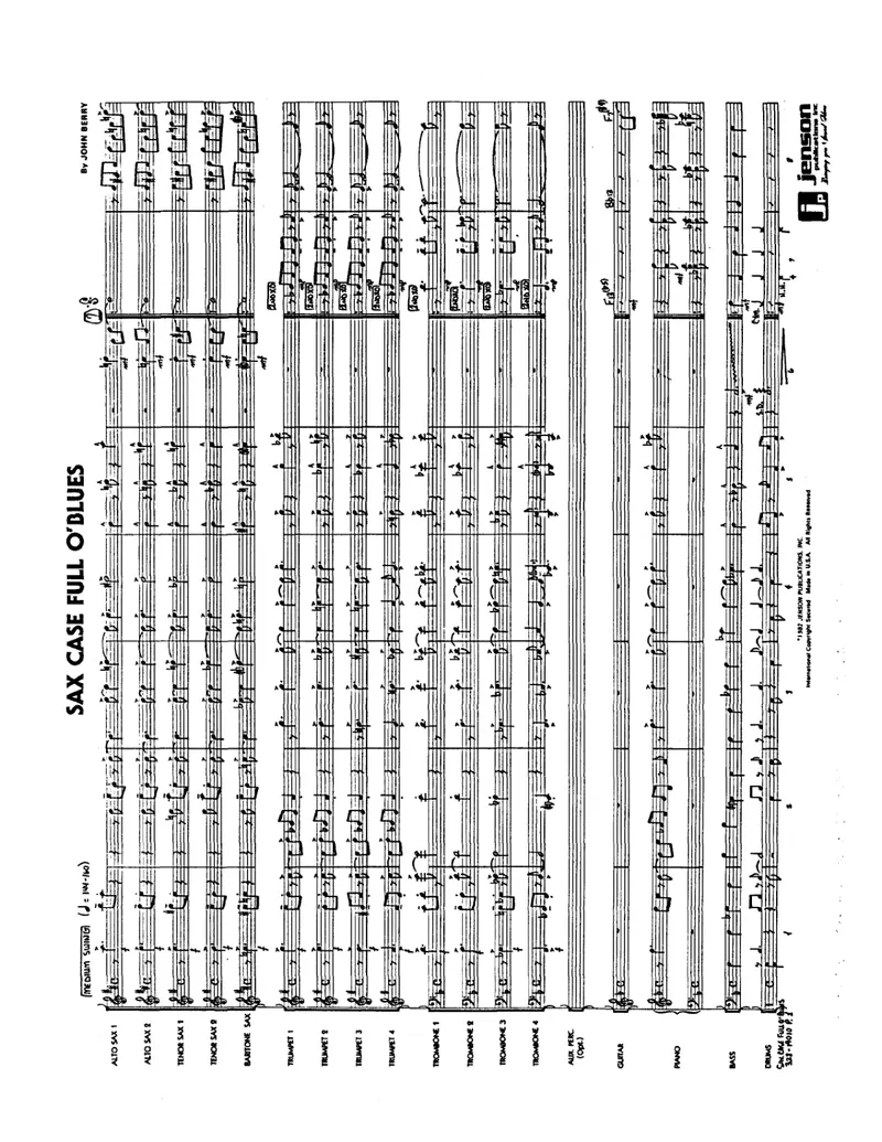 Sax Case Full Of Blues score preview