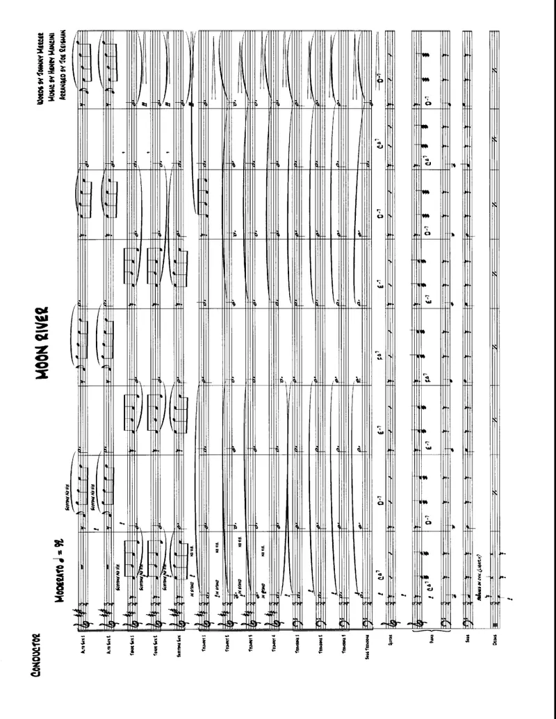 Moon River score preview