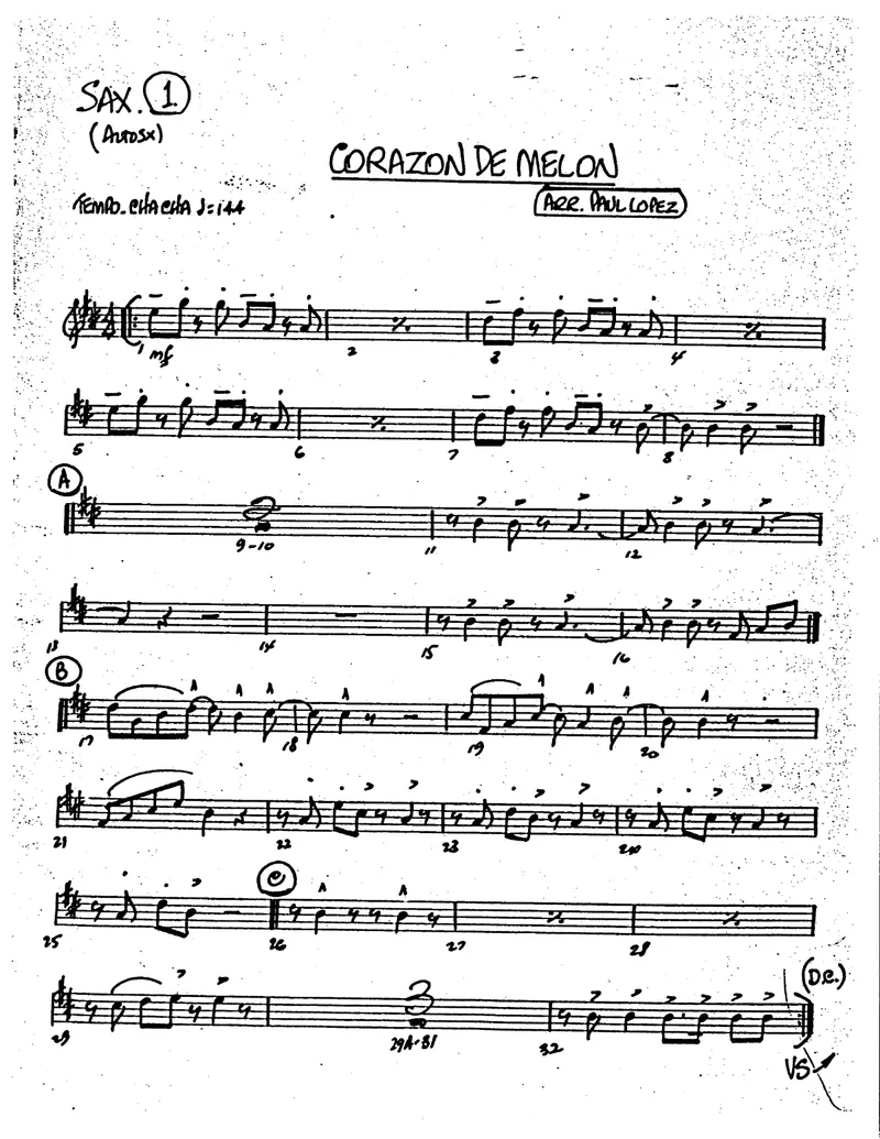 Corazon De Melon score preview