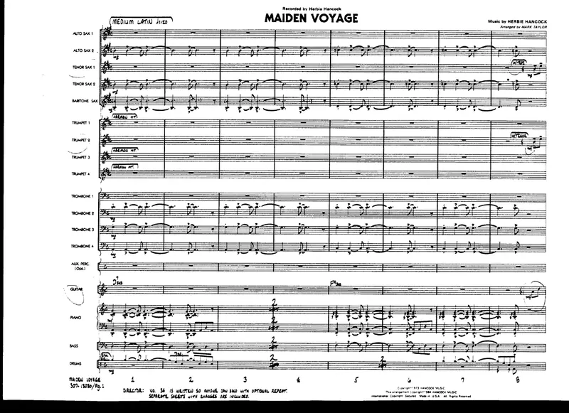 Maiden Voyage score preview
