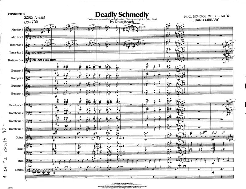 Deadly Schmedly score preview