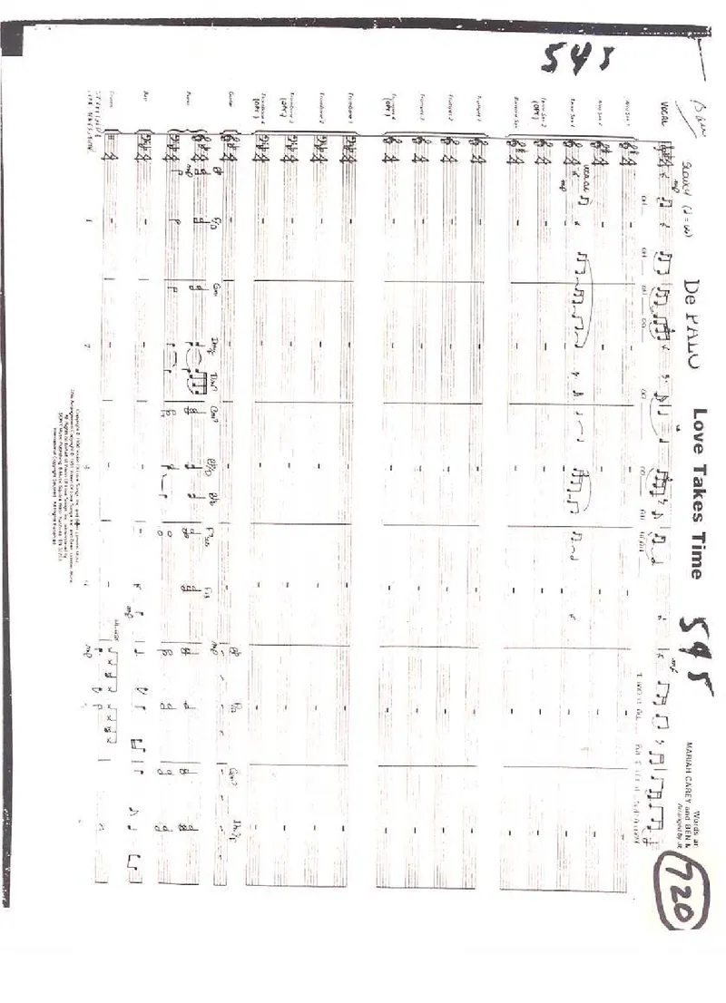 Love Takes Time score preview
