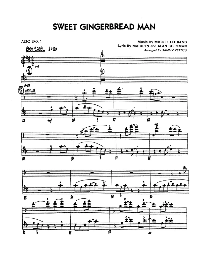 Sweet Gingerbread Man score preview