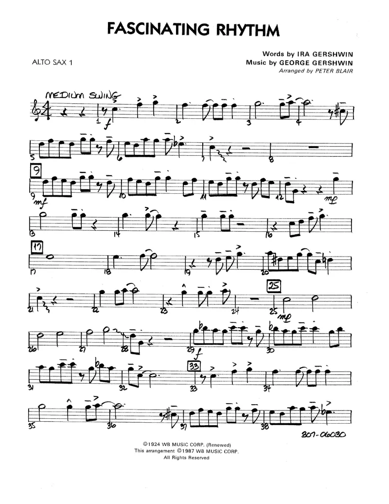 Fascinating Rhythm score preview