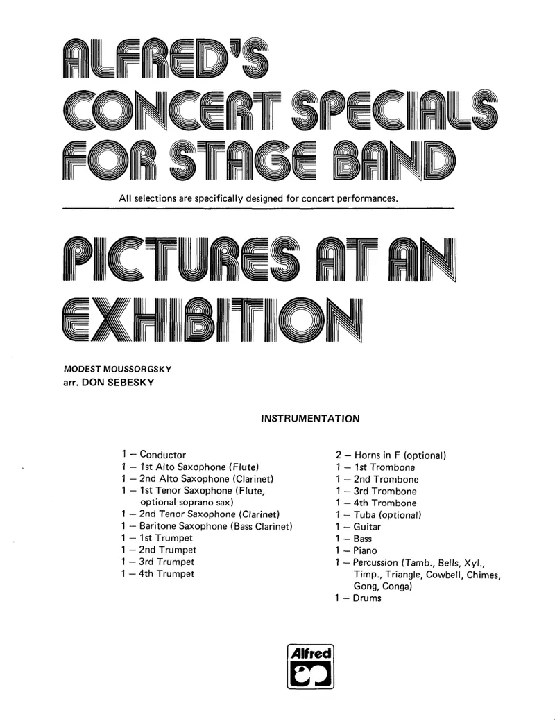 Pictures At An Exhibition score preview