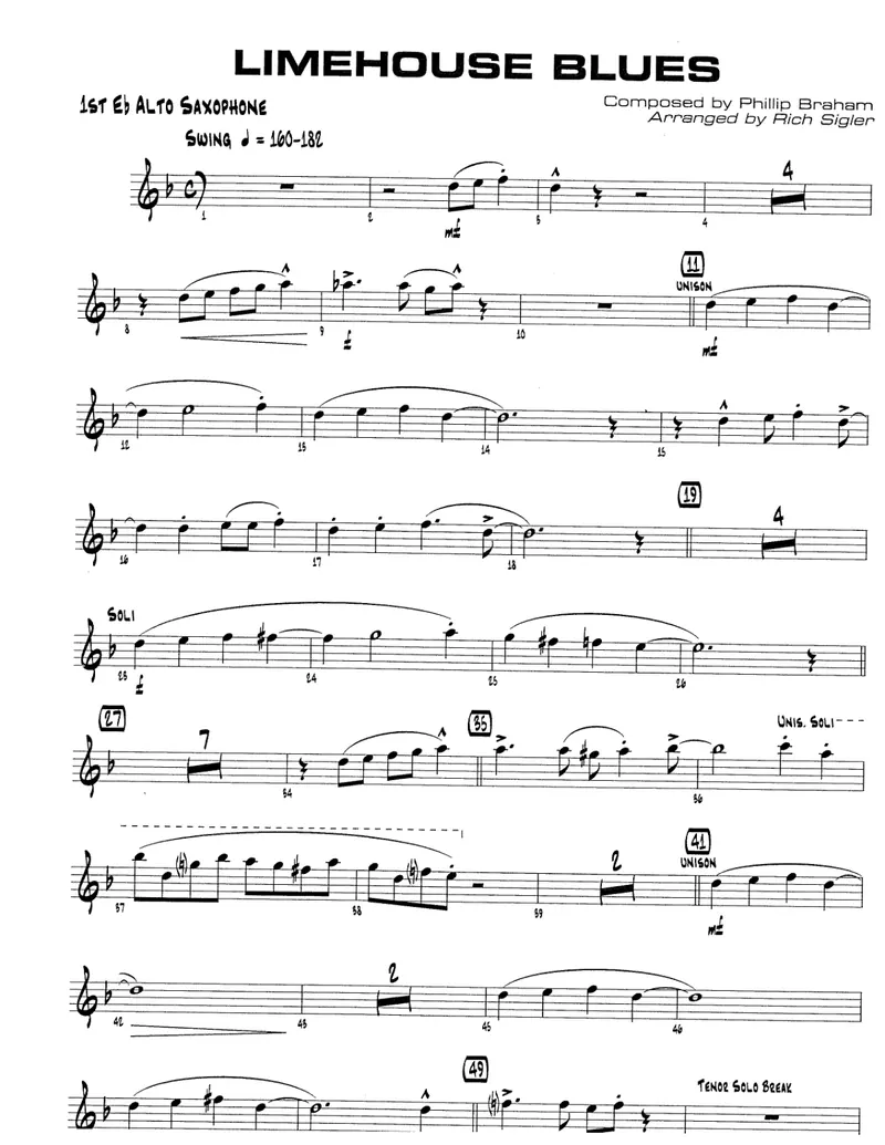 Limehouse Blues score preview