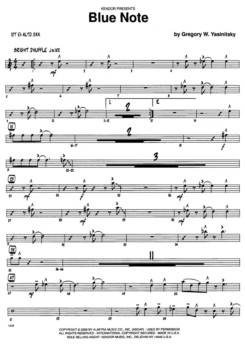 Blue Note score preview