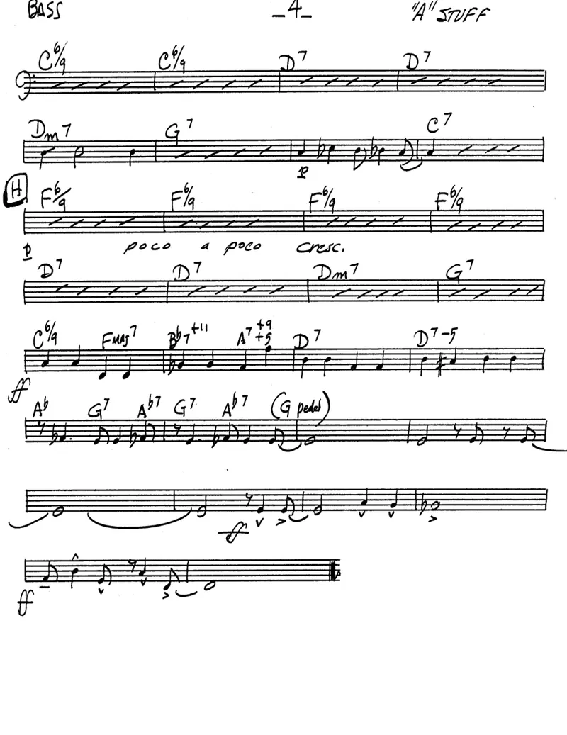 Taking The A Stuff score preview