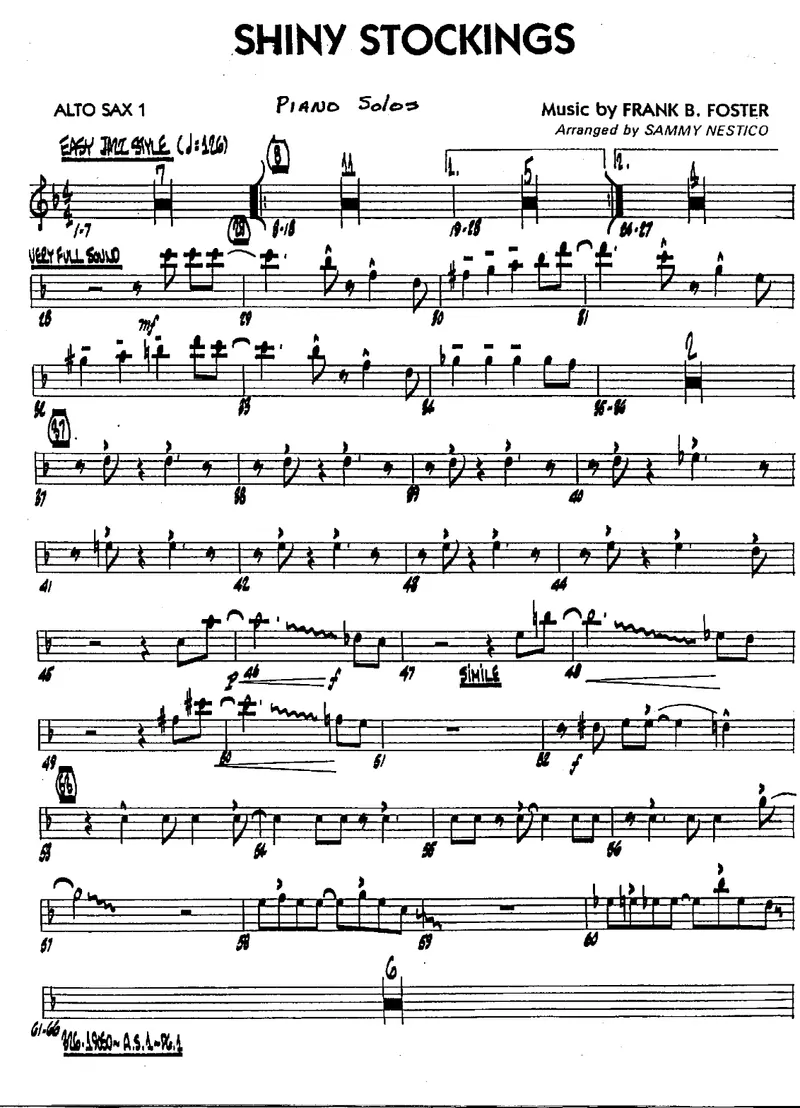 Shiny Stockings score preview
