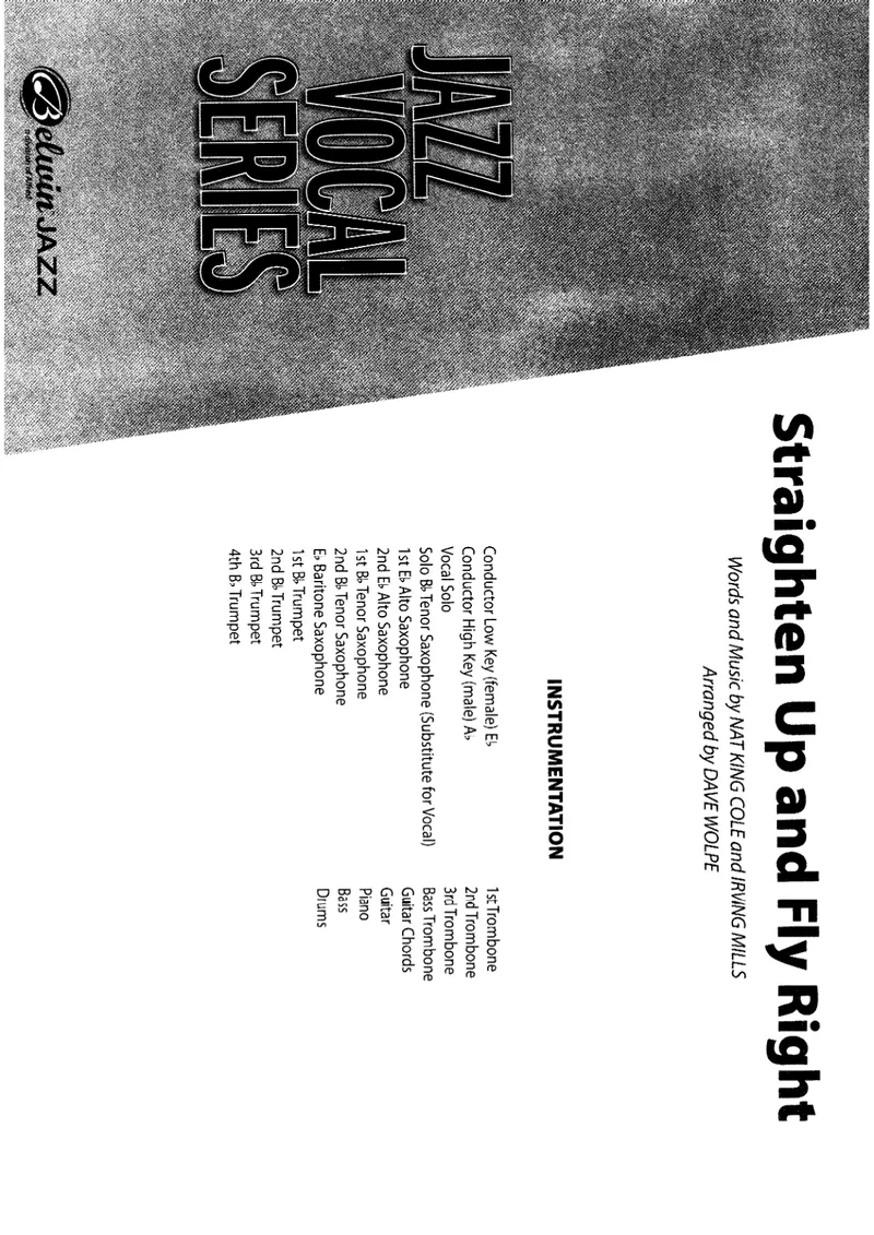 Straighten Up And Fly Right score preview
