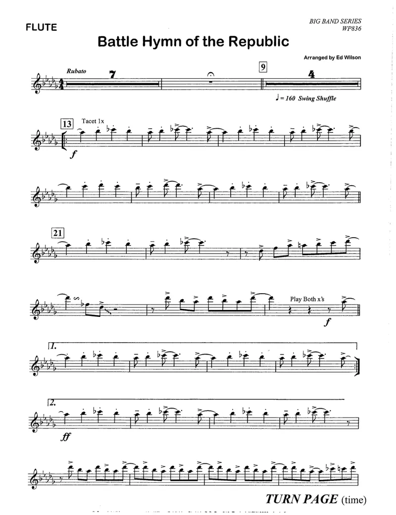 Battle Hymn Of The Republic [Ed Wilson] score preview