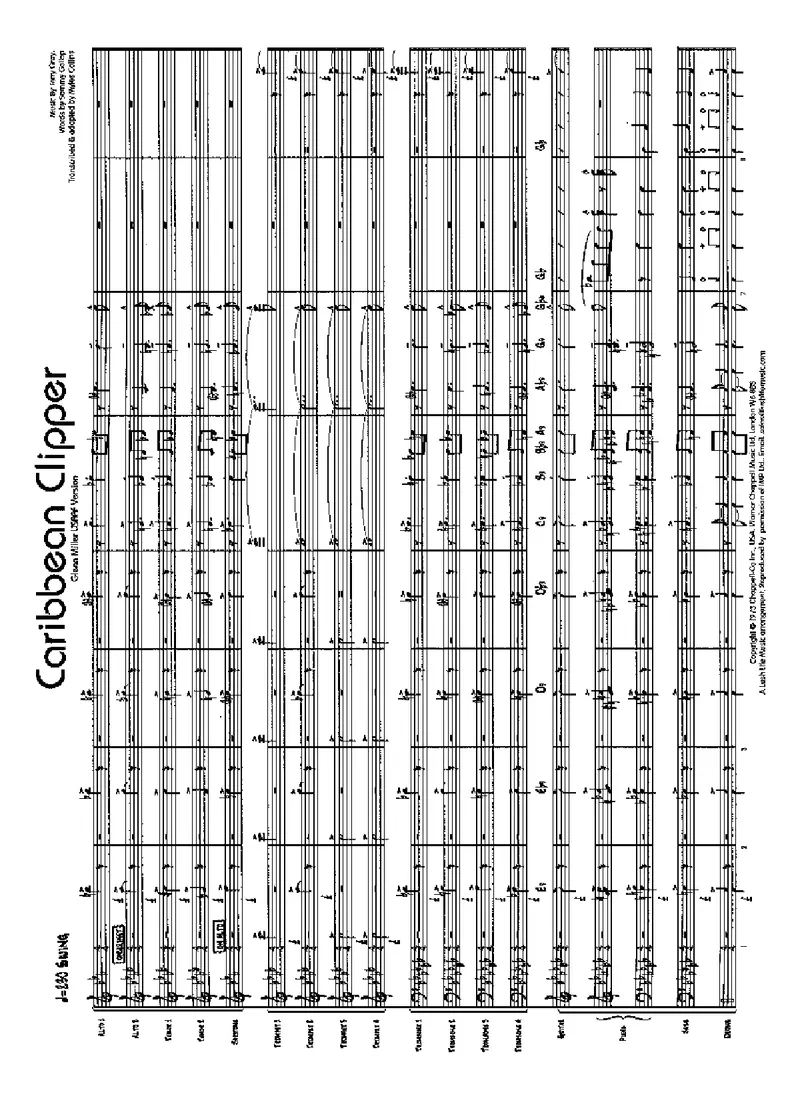 Caribbean Clipper score preview