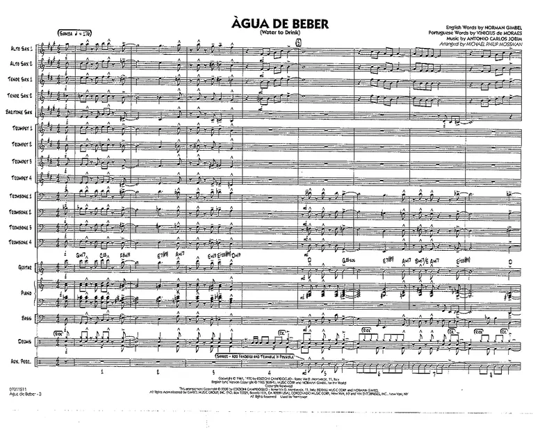 Agua De Beber score preview
