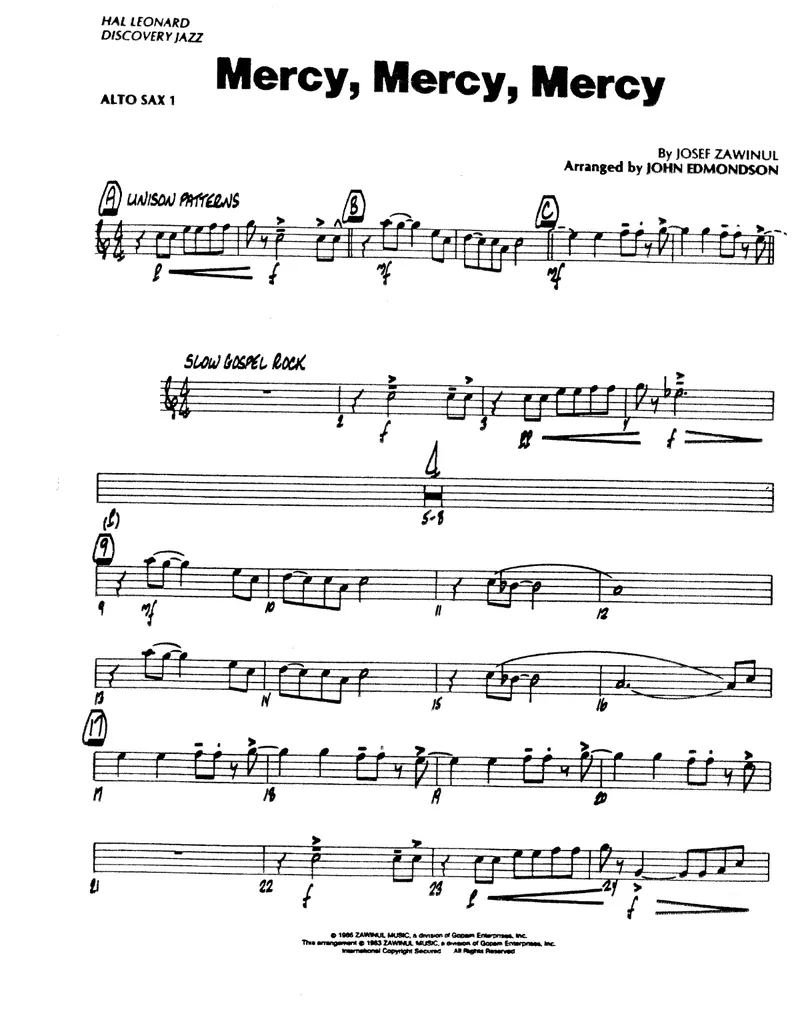 Mercy, Mercy, Mercy score preview