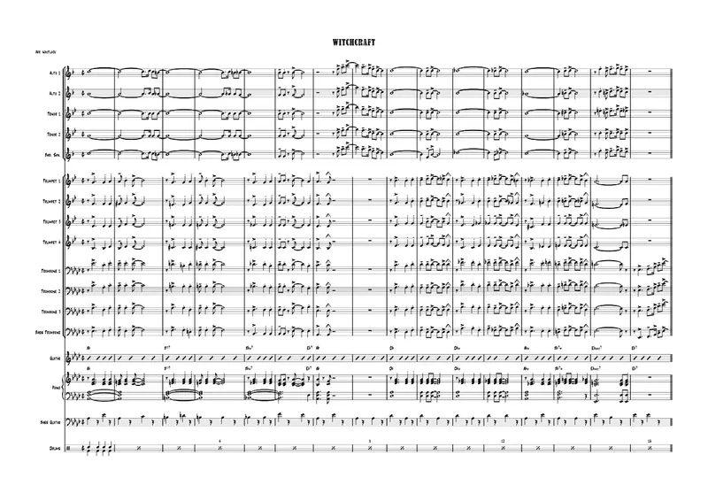 Witchcraft score preview