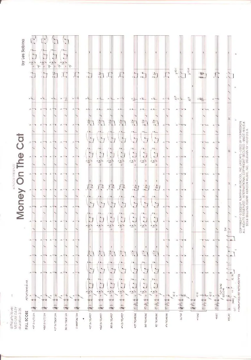 Money On The Cat score preview