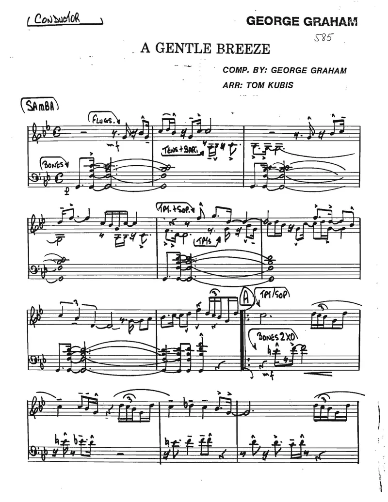 A Gentle Breeze score preview