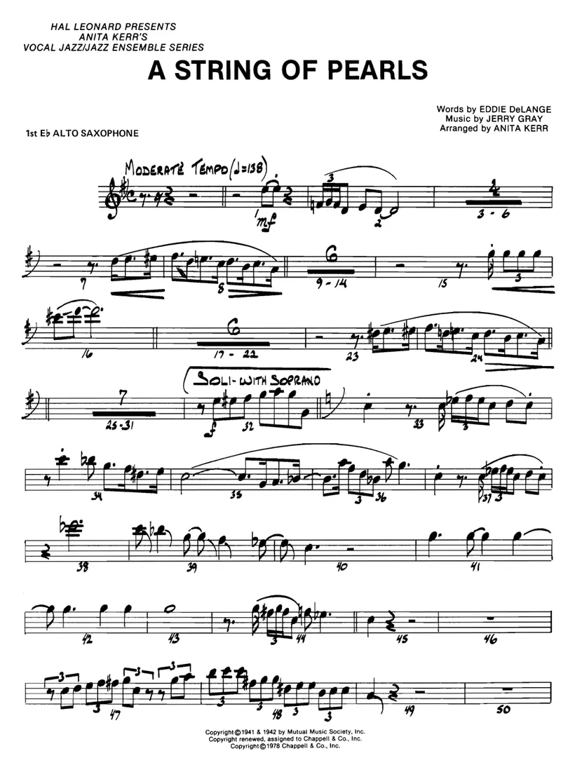 A String Of Pearls score preview