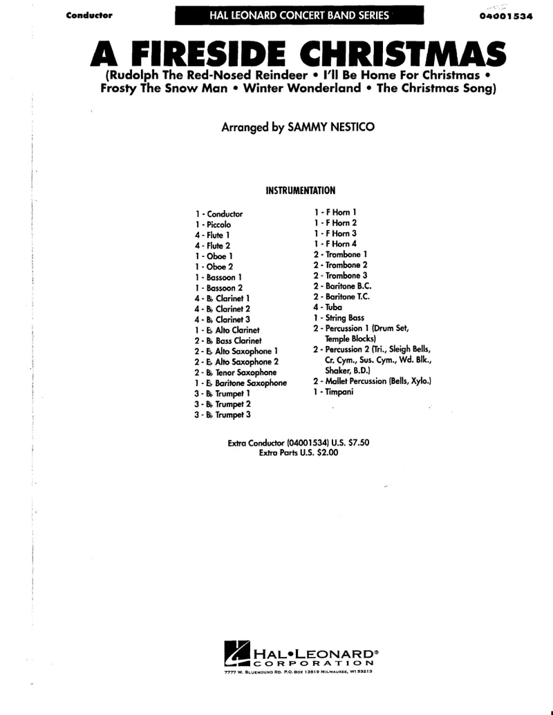 A Fireside Christmas score preview