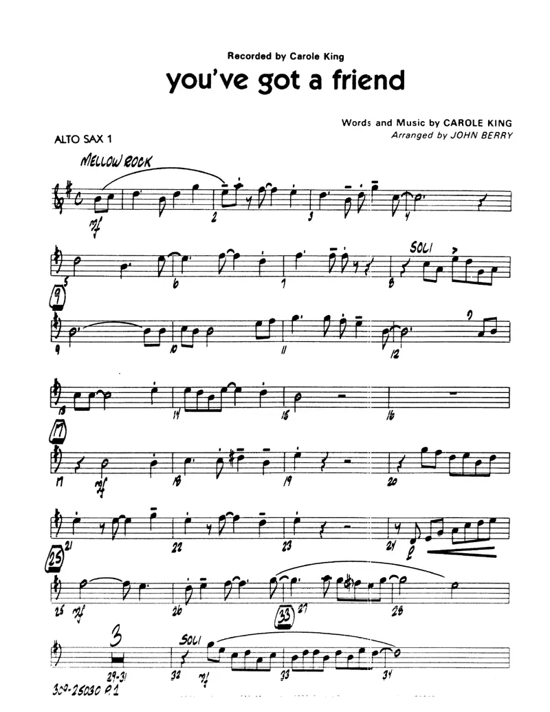 You've Got A Friend score preview