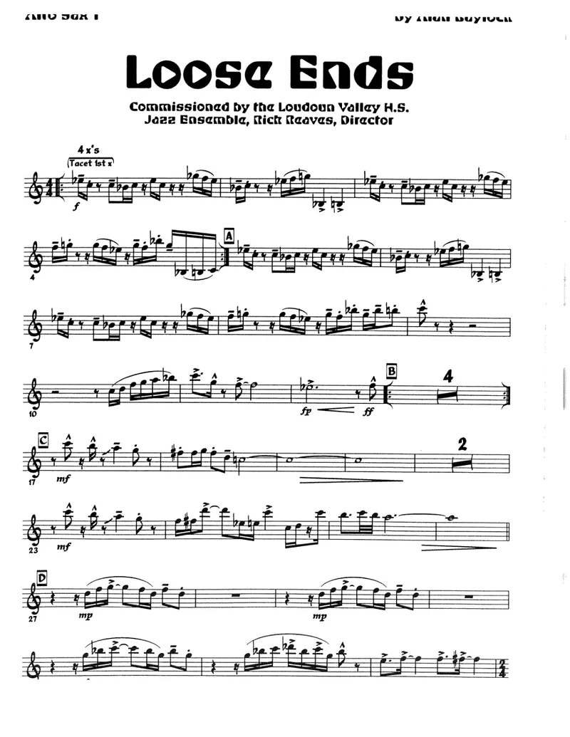 Loose Ends score preview